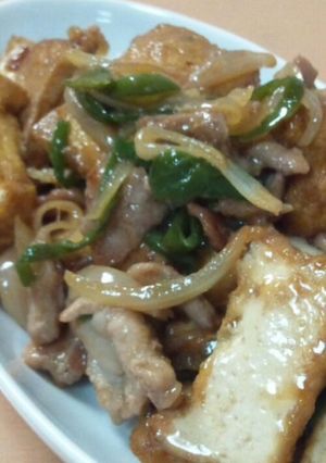 厚揚げと豚のしょうが焼き-レシピのメイン写真