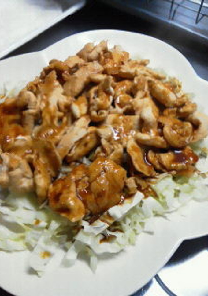 鶏むね肉のしょうが焼き-レシピのメイン写真