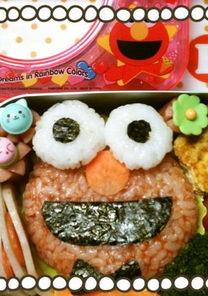 キャラ弁　エルモ　-レシピのメイン写真