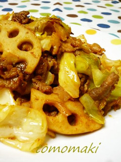 ✩蓮根と豚肉の甘辛味噌炒め✩-レシピのメイン写真