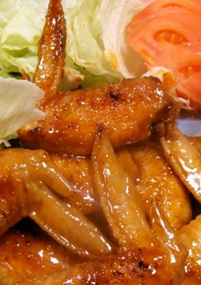 鶏手羽先のちょっとピリ辛簡単照り焼き-レシピのメイン写真