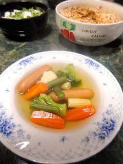 冷凍野菜とソーセージのあったかスープ-レシピのメイン写真