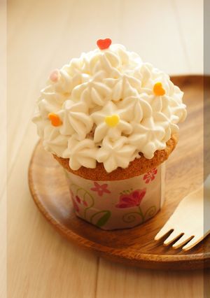 * バニラ ❤ カップシフォンケーキ♪-レシピのメイン写真