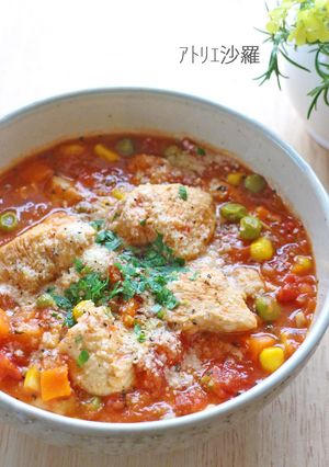 簡単＆栄養満点✿チキンのトマト煮込み✿-レシピのメイン写真