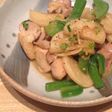 鶏肉と大根のバター炒め