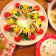 クリスマスリースサラダ