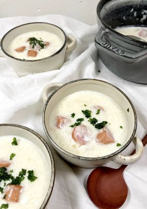 長芋のホットミルクスープ-レシピのメイン写真