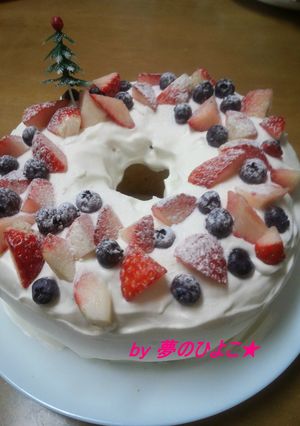 2012我が家の簡単クリスマスケーキ-レシピのメイン写真