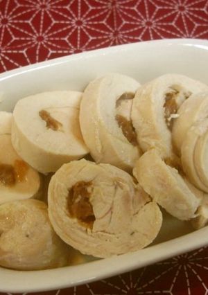 味付けいらず♪レンジで鶏胸肉の梅ロール-レシピのメイン写真