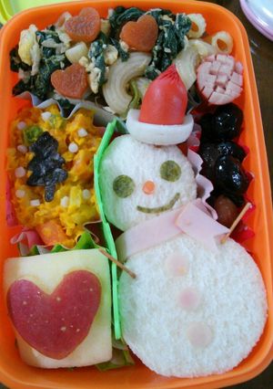 雪だるまサンドイッチ-レシピのメイン写真