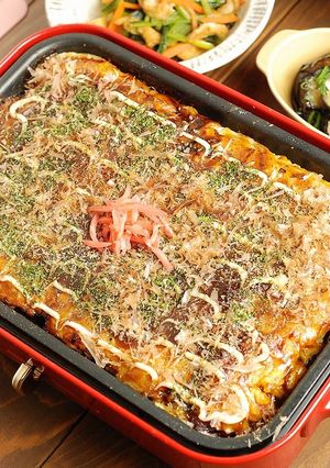 餅の消費に♪もっちりチーズdeお好み焼き-レシピのメイン写真