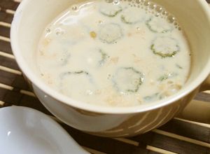 簡単♪納豆とオクラのホットミルクスープ-レシピのメイン写真