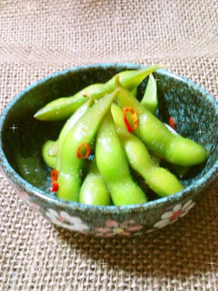 今日のおつまみ☆簡単・枝豆のめんつゆ漬け-レシピのメイン写真
