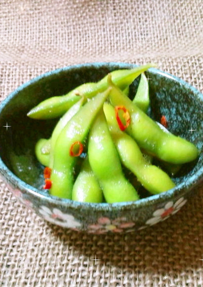 今日のおつまみ☆簡単・枝豆のめんつゆ漬け-レシピのメイン写真