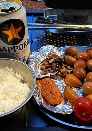 燻製定食（キャンプVer.）-レシピのメイン写真