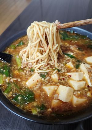 豚ひき肉で蒙古タンメン！の筈が完成したのは麻婆麺-レシピのメイン写真