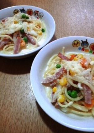ホットミルクパスタ-レシピのメイン写真