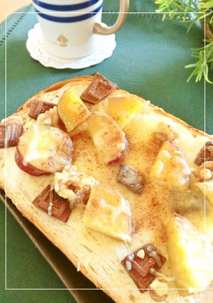 さつま芋・チョコ・胡桃・チーズのトースト-レシピのメイン写真