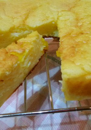v表面さっくり中はもっちりチーズケーキv-レシピのメイン写真