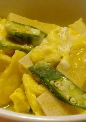 高野豆腐の卵とじ-レシピのメイン写真