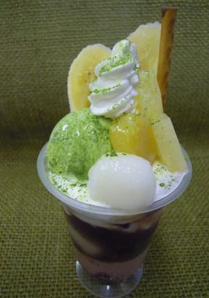 ●ぜんざい入りお抹茶ぱふぇ-レシピのメイン写真