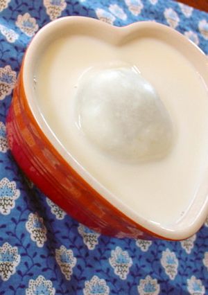 餡子餅の豆乳お汁粉-レシピのメイン写真