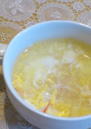 ふんわり卵♥カニカマ入り中華スープ-レシピのメイン写真
