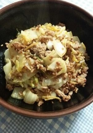 白菜漬けと豚ミンチのコチュジャン炒め-レシピのメイン写真
