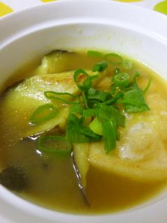簡単☆揚げ餅と揚げなすのスープカレー☆-レシピのメイン写真