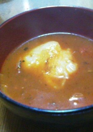 トマトスープ雑煮-レシピのメイン写真