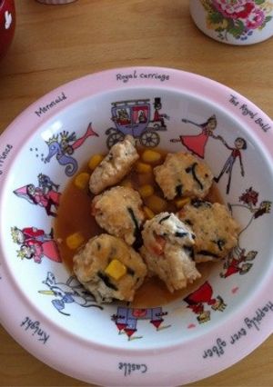 幼児食☆鶏だんごのコーンあんかけ-レシピのメイン写真