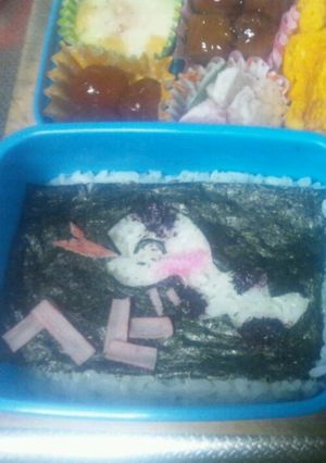 キャラ弁★ビミョーだけど…ヘビ!!-レシピのメイン写真