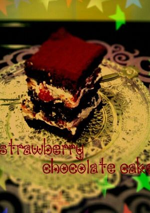 とっても濃厚な苺のチョコレートケーキ♪-レシピのメイン写真