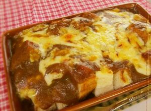 -リメイク-翌日カレーでぱんグラタン♪-レシピのメイン写真