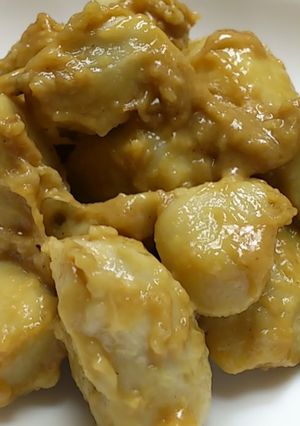 ひしぎ芋で作る里芋の甘辛炒めだワン-レシピのメイン写真