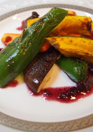 グリル野菜のレーズンバターワインソース-レシピのメイン写真