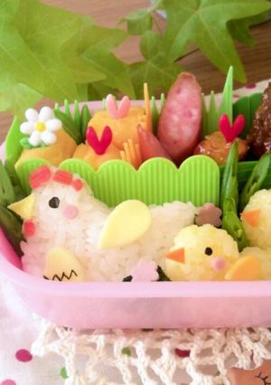 キャラ弁♪にわとり＆ひよこちゃん弁当-レシピのメイン写真