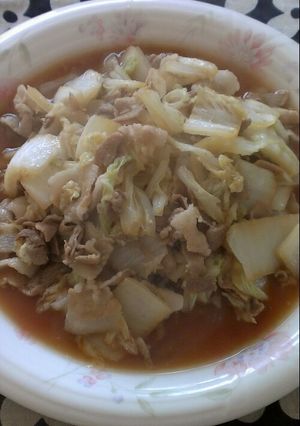 豚バラと白菜のポン酢炒め！-レシピのメイン写真