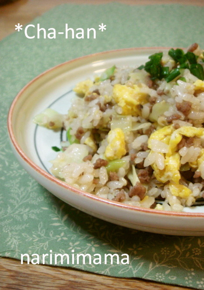 そぼろとキャベツの和風炒飯-レシピのメイン写真