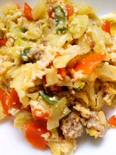 減塩食☆豆腐とちくわとひき肉の野菜炒め-レシピのメイン写真