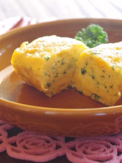 卵1個でふっくらパセリとコーンの玉子焼き-レシピのメイン写真