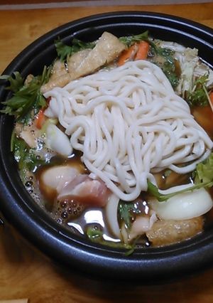 カレーうどん鍋-レシピのメイン写真