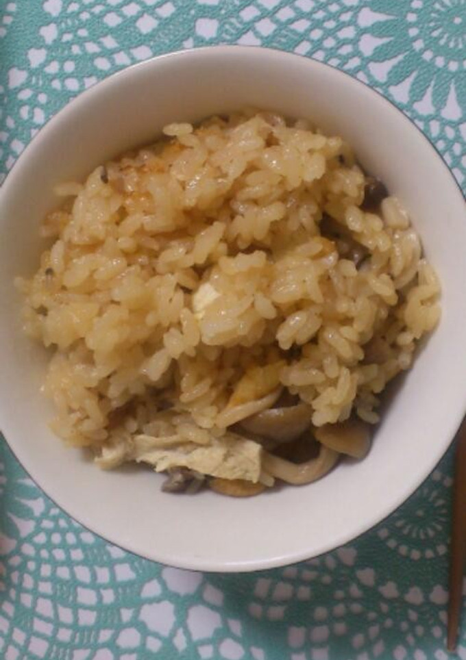 きのこと油揚げの炊き込みご飯-レシピのメイン写真