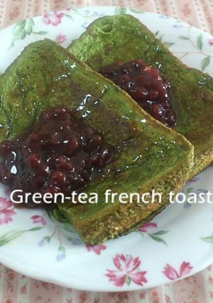 お抹茶ミルクのフレンチトースト( -^)-レシピのメイン写真