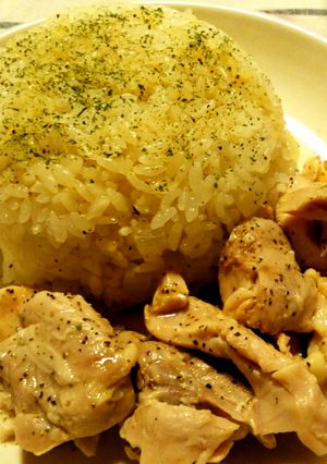 塩鶏＠海南鶏飯（シンガポールライス）風-レシピのメイン写真