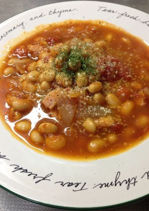 【糖質制限】大豆メインのトマトスープ-レシピのメイン写真