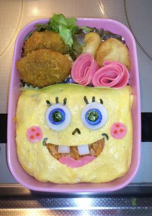 簡単!!!スポンジボブキャラ弁☆-レシピのメイン写真