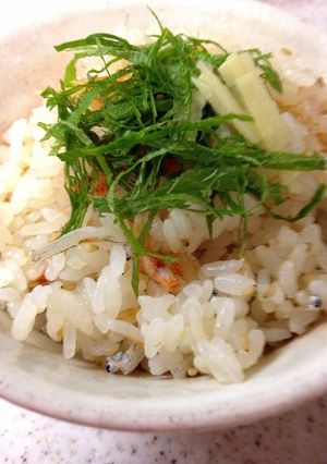 胡麻香る桜えびとじゃこの炊き込みご飯-レシピのメイン写真