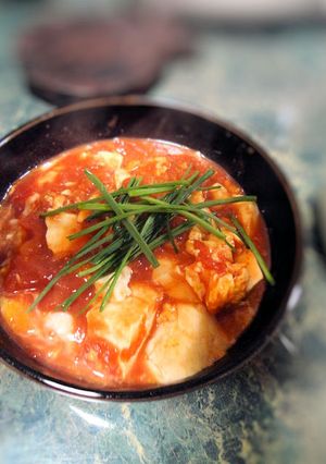 HOT温まろう♪豆腐と卵のトマトチリ-レシピのメイン写真