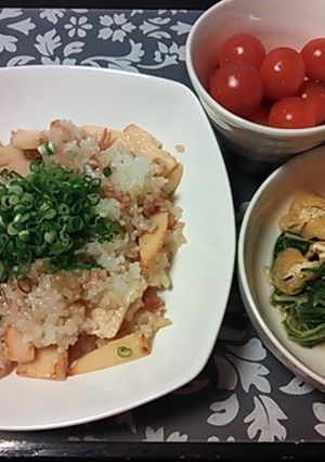 たけのことベーコンのピラフ-レシピのメイン写真